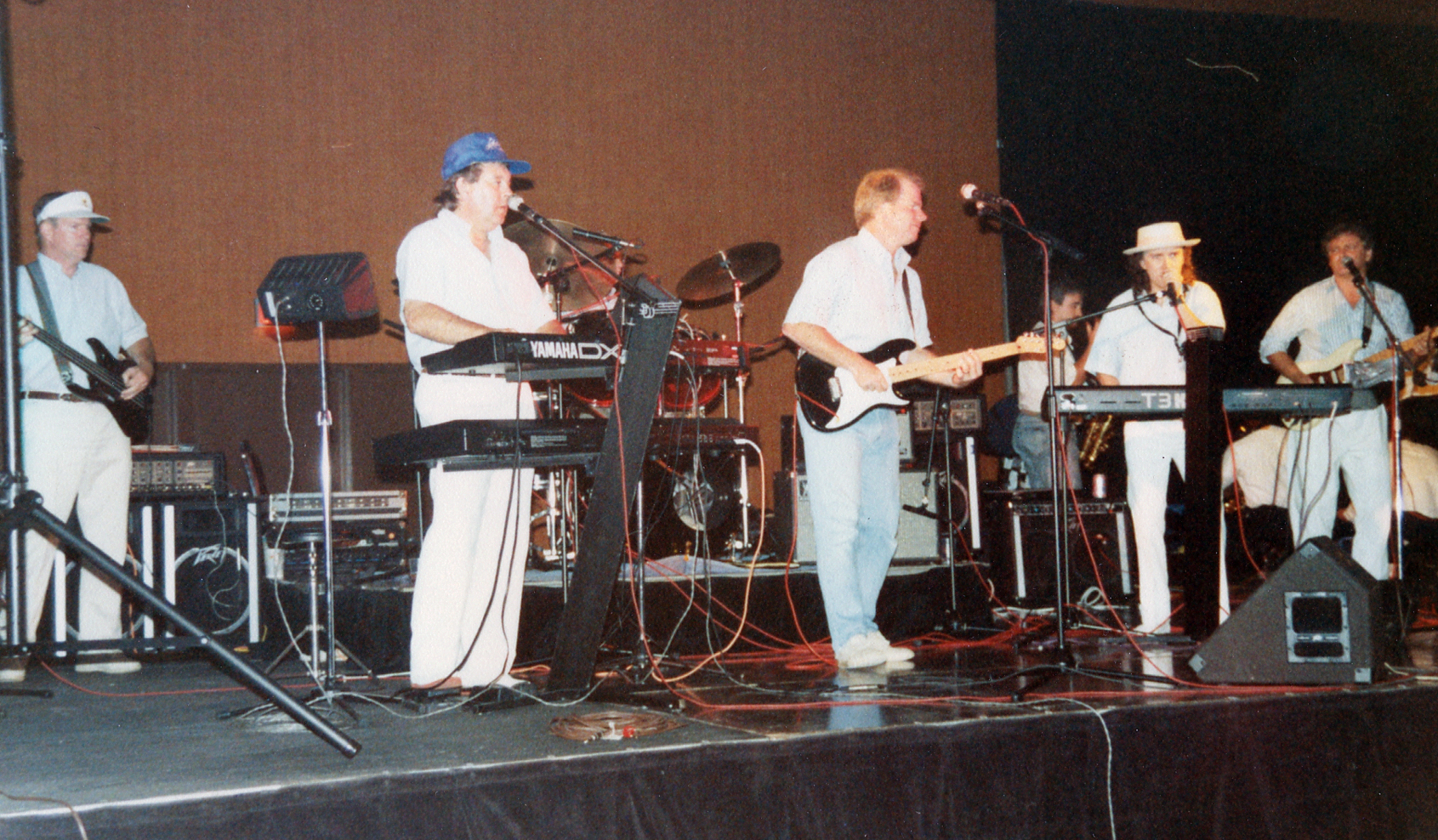 Performing with my older Brother, Chip Sanders Band, 